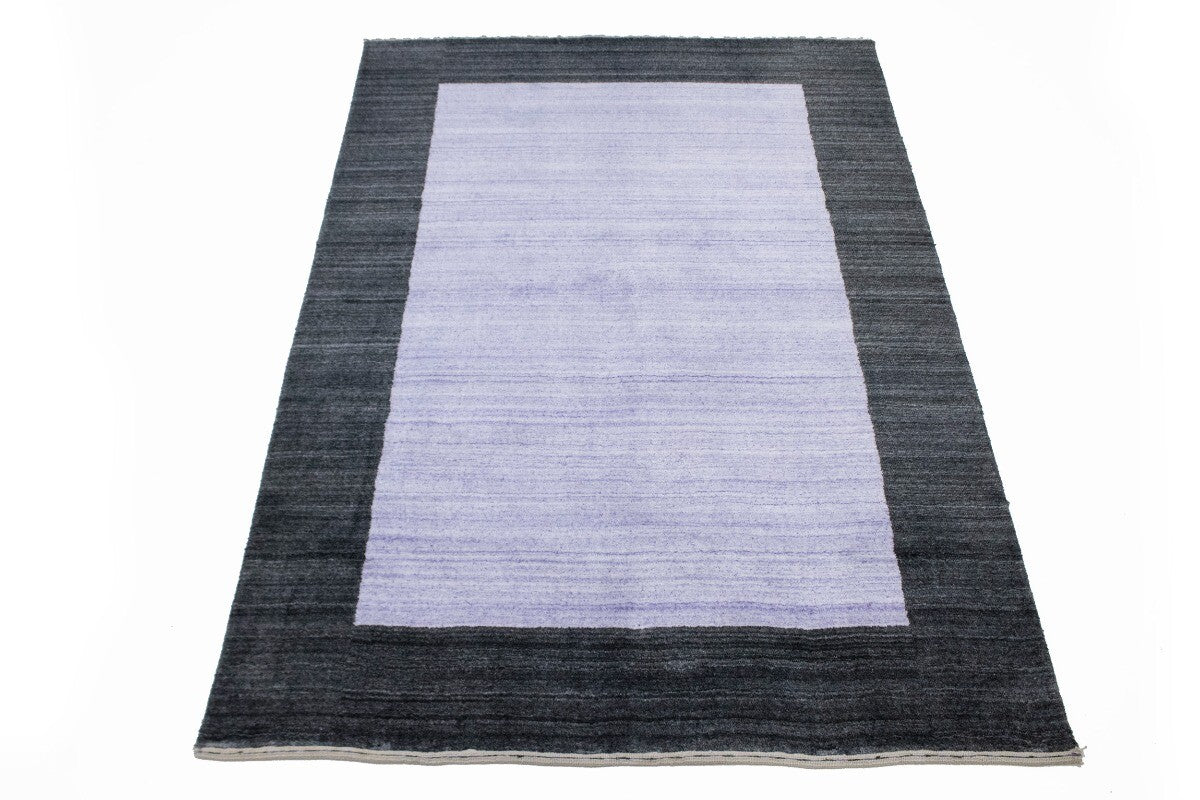 Modern Gabbeh Wool Area Rug Oriental 4X6 Ft