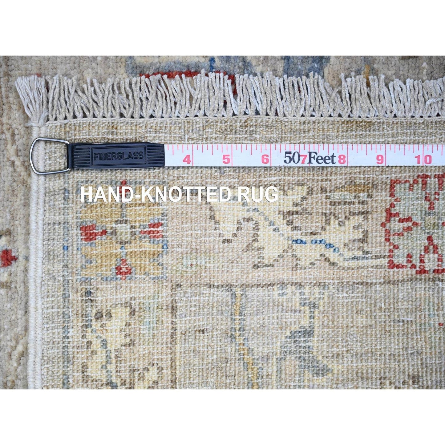 3'1"X5' Goose Gray Bidjar Garus Design Organic Wool Hand Knotted Rug