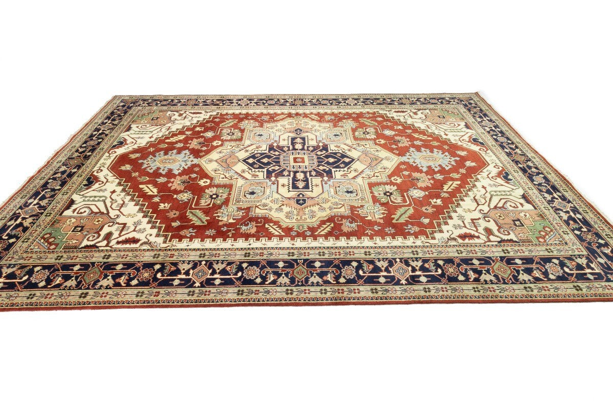 12X18 Ft Oversized Handmade Heriz Serapi Rug