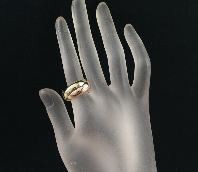 Cartier Ring Trinity 3Color Xl Eu51 18K 750 Yellow White Rose Gold