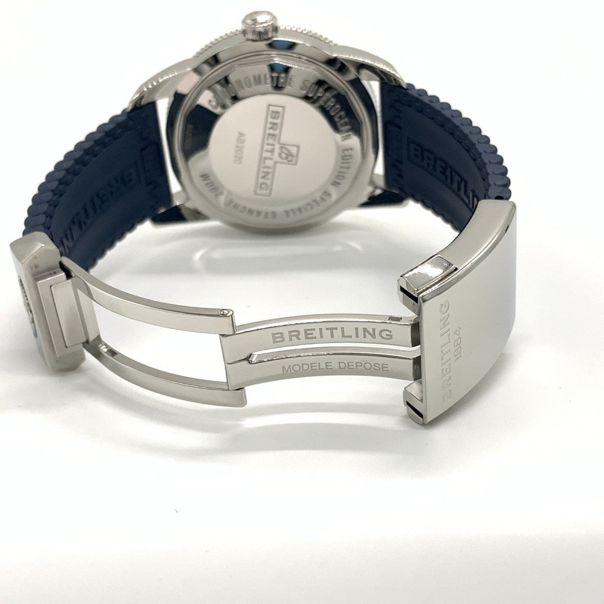 Breitling Ab2020 Navy Case Size 50Mm Band Size 16Cm Men'S Used Watch #2414