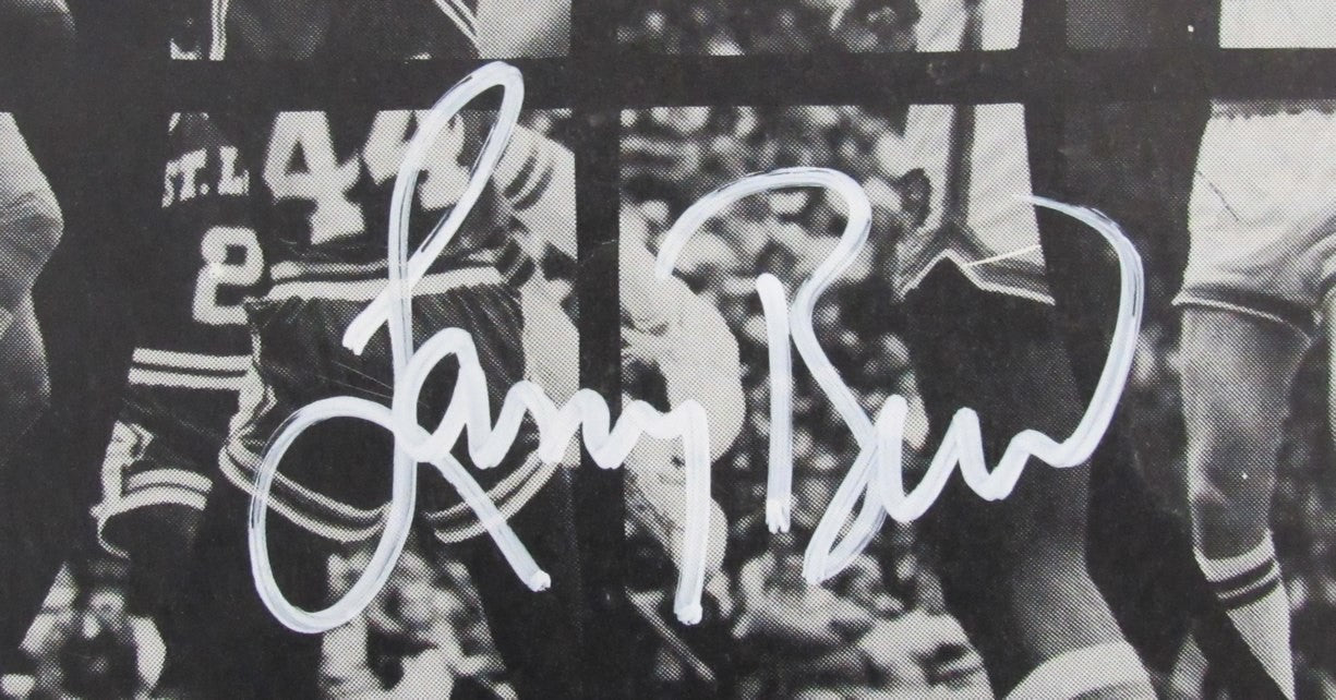 Larry Bird Hof Signed 1978 College Basketball