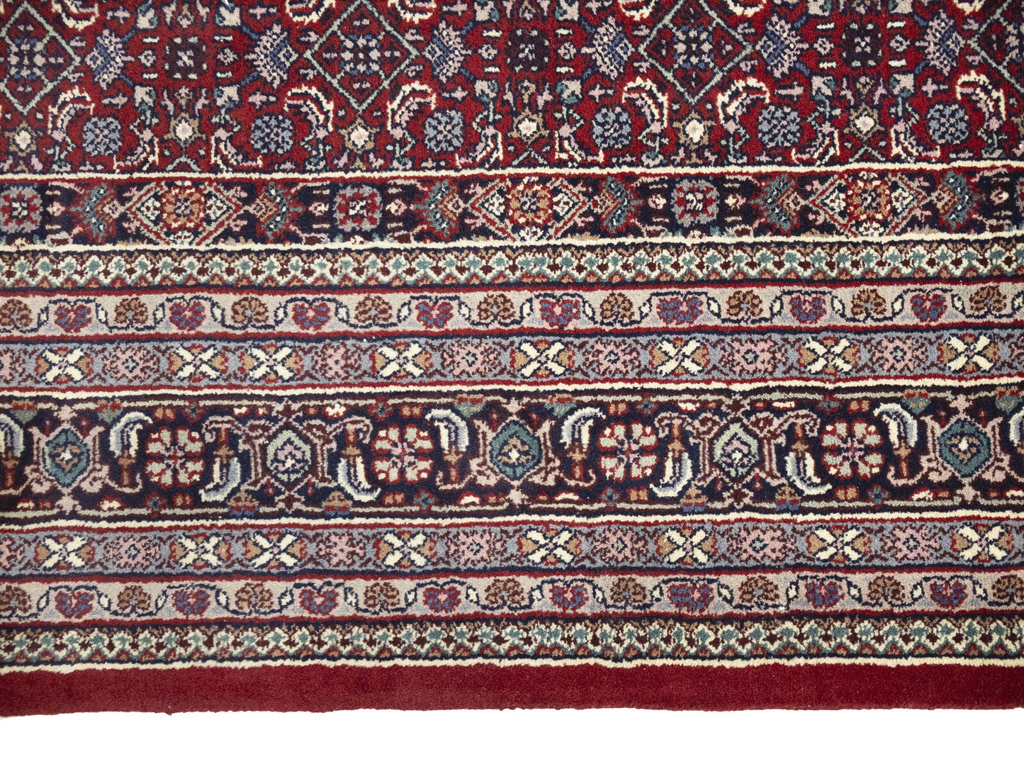 Floral Tribal Indo-Bidjar Oriental Wool Rug