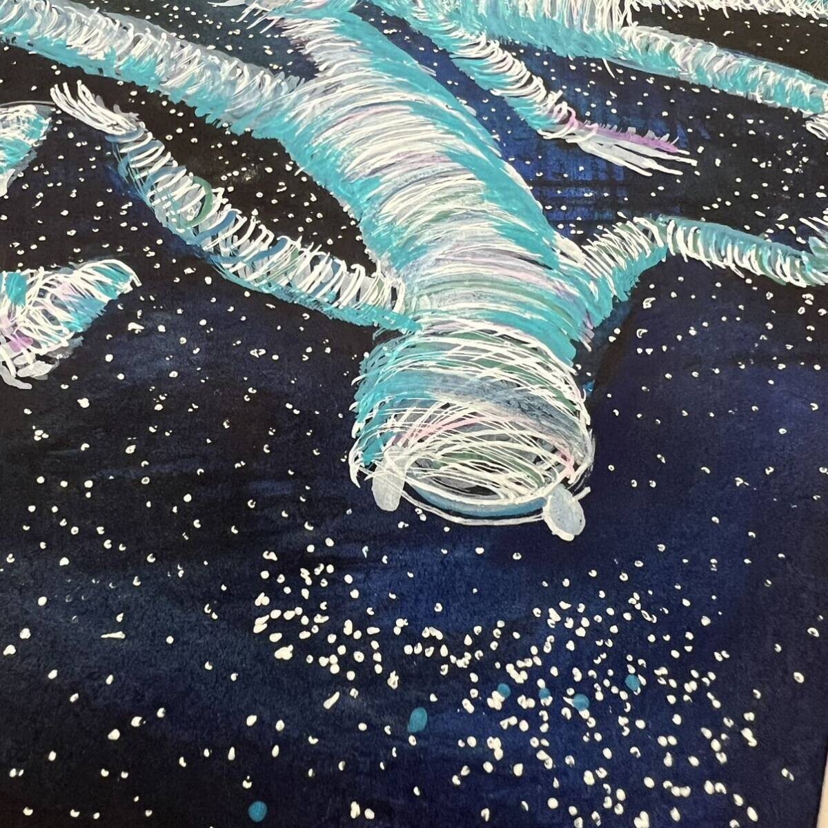 Andrea Holzinger Original Painting Signed Framed - Astronaut 2014
