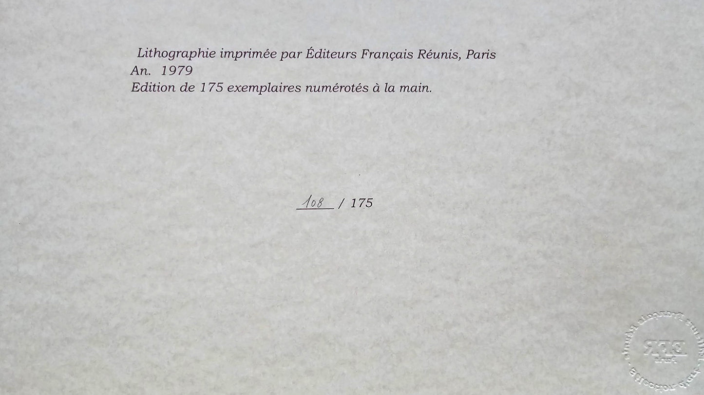 Francis Picabia Lithograph Coa Hand Numbered, Pencil, Stamped