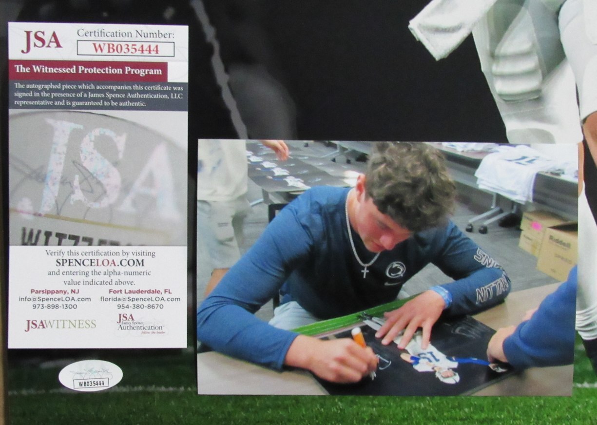 Drew Allar Autographed 16X20 Photo Penn State Jsa 182889