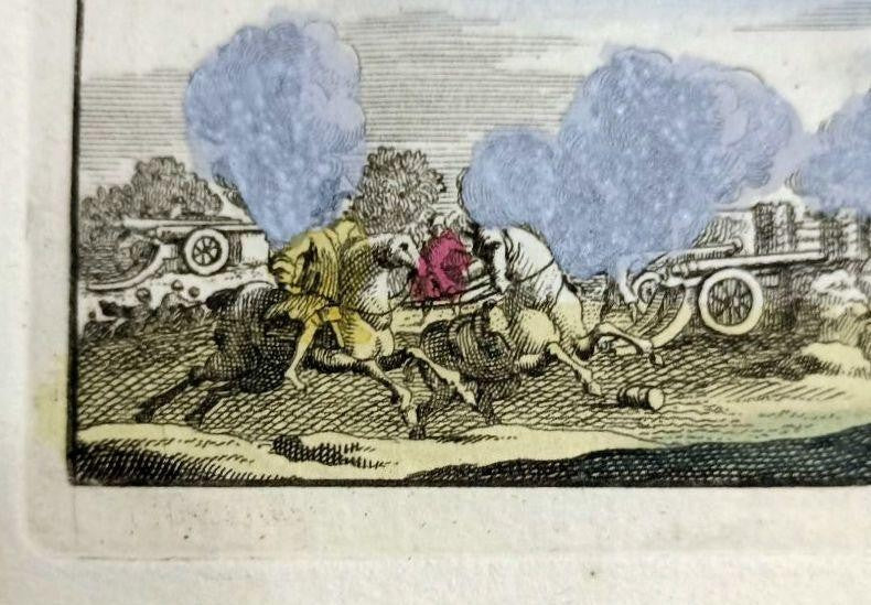Leeuwe (Leuven) Daniel De La Feuille 1735 Hand-Colored Map Ratelband Framed Coa