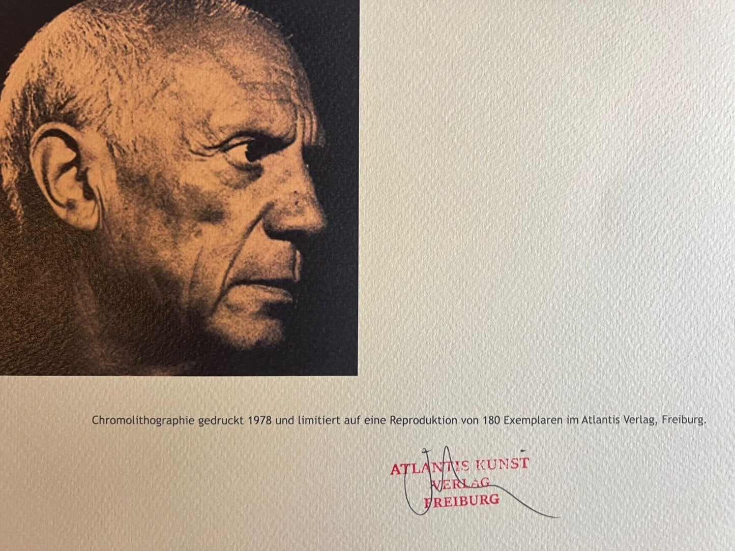 Pablo Picasso Lithograph Coa Signed Numbered By