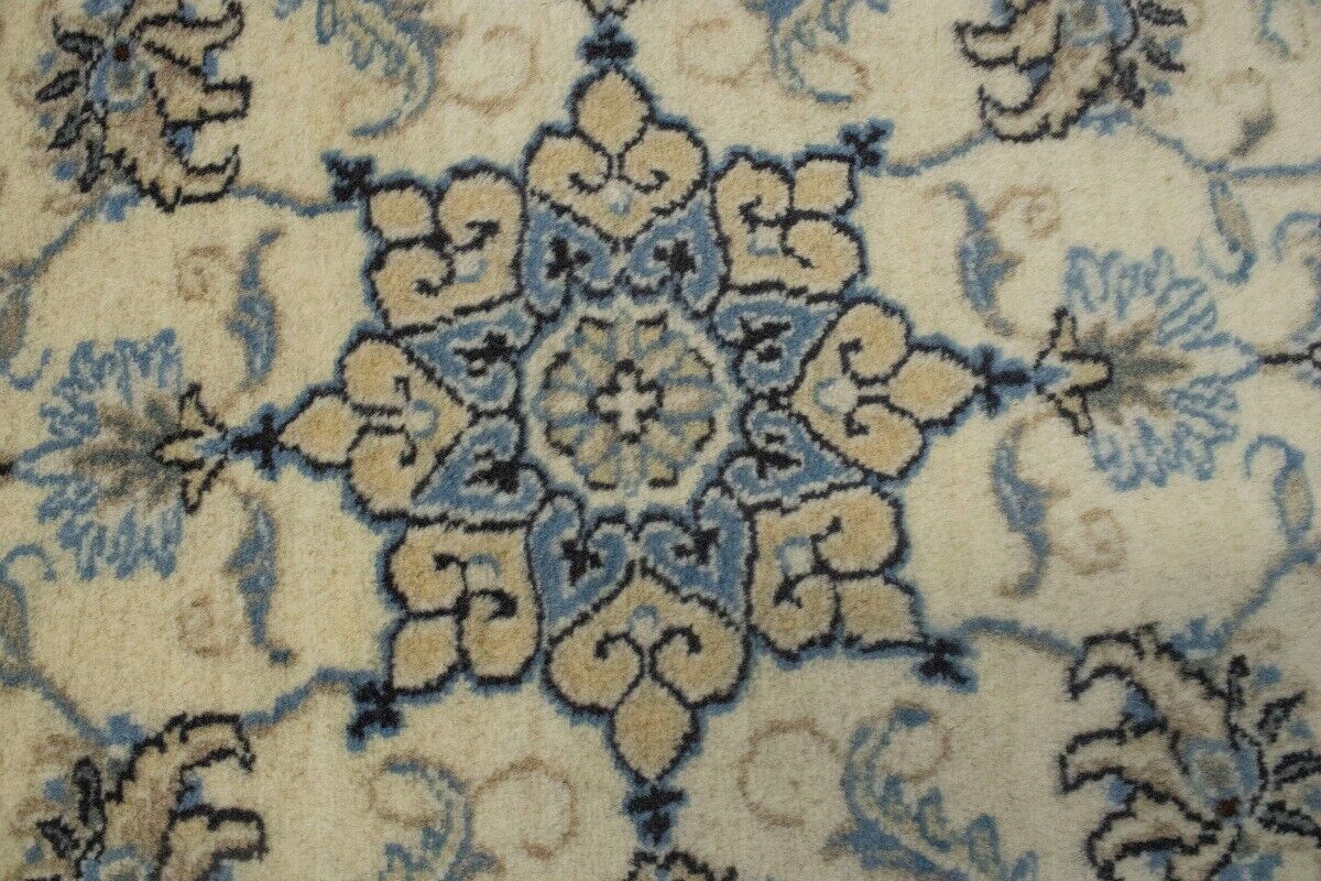 Handmade Nain Oriental Rug Classic Floral Design