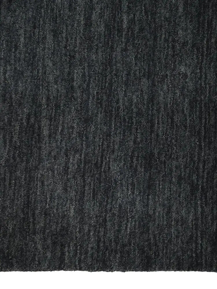 Plush Gabbeh Runner Rug Charcoal Tribal Modern