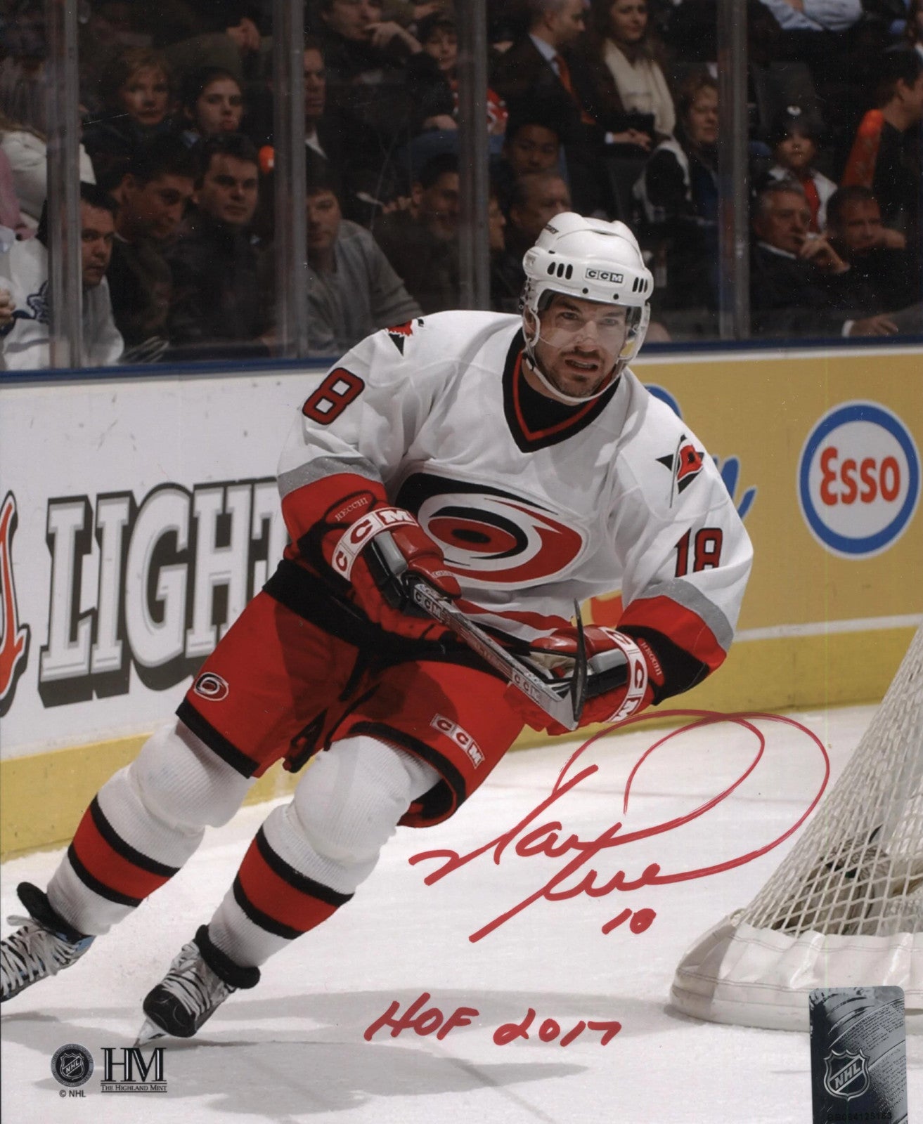 Mark Recchi Autographed 8X10 Photo Carolina