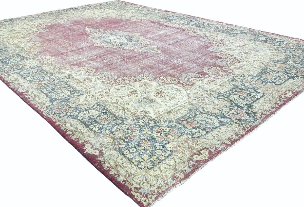 10X13 Ft Handmade Antique Distressed Oriental Rug