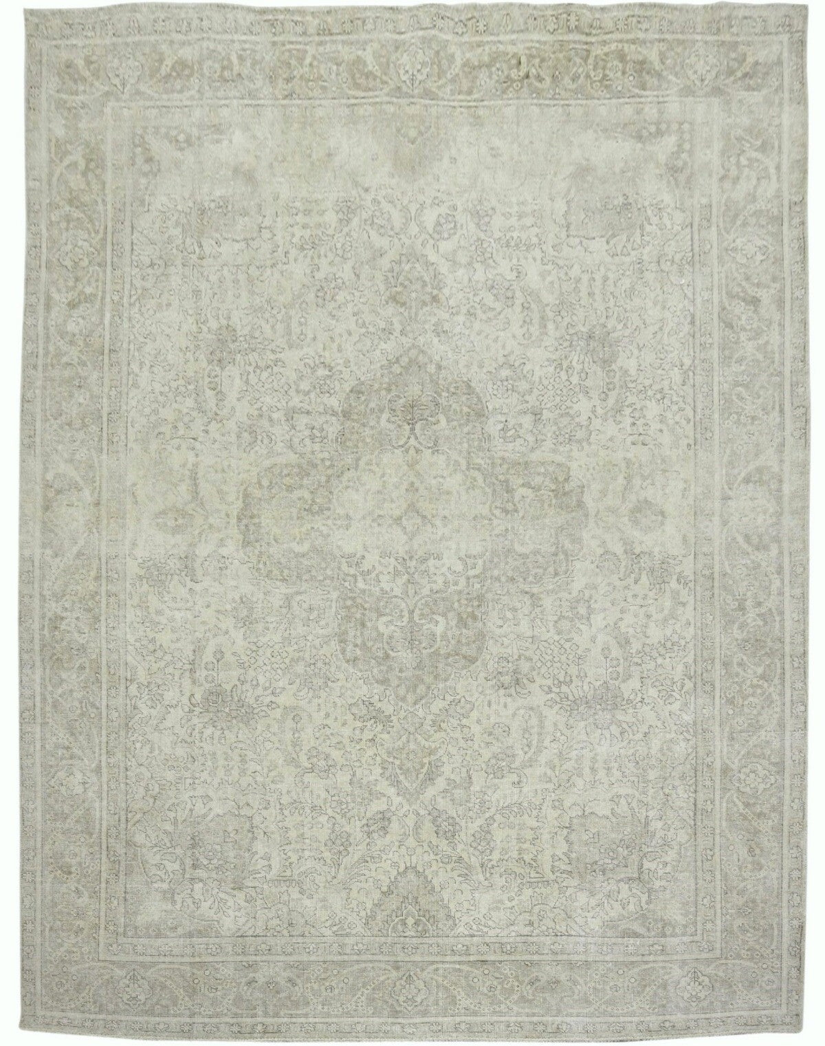 Handmade Antique Distressed Oriental Rug Muted