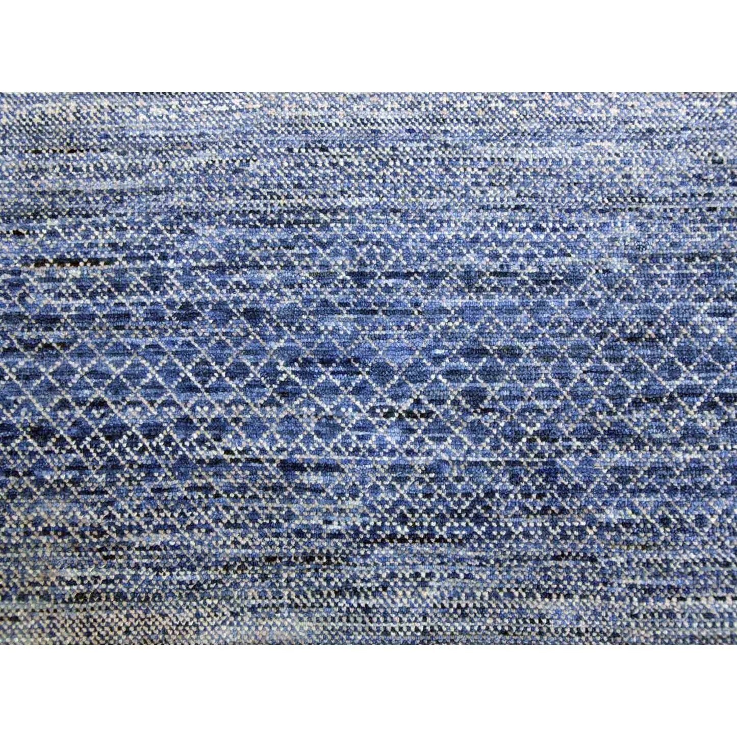 10'1"X14' Blue Chiaroscuro Collection Wool Hand Knotted Oriental Rug