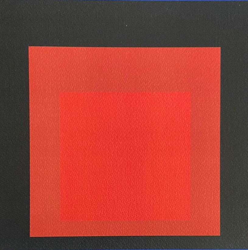 Josef Albers Lithograph Coa Signed Op Numbered By