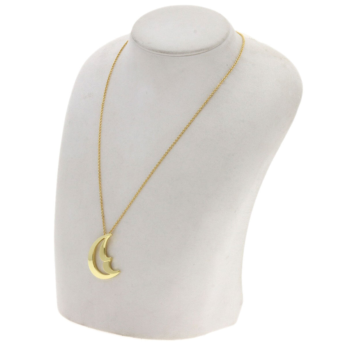 TIFFANY&Co. Necklace Crescent Moon K18 Yellow