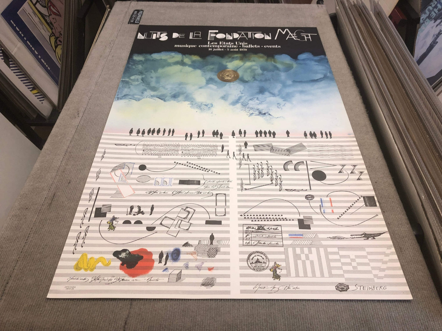 Saul Steinberg Nuits De La Fondation " Lithograph