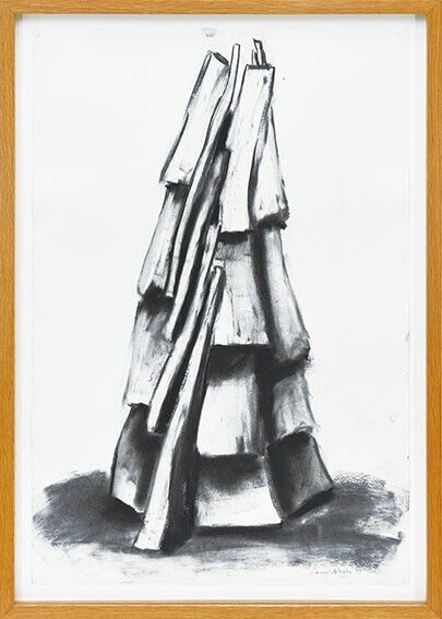 David Nash (British 1945) Charcoal On Paper
