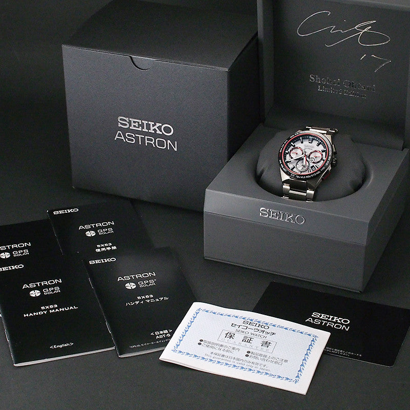 Seiko Astron Shohei Otani 2022 Sbxc125 5X53-0Bx0 Watch Men