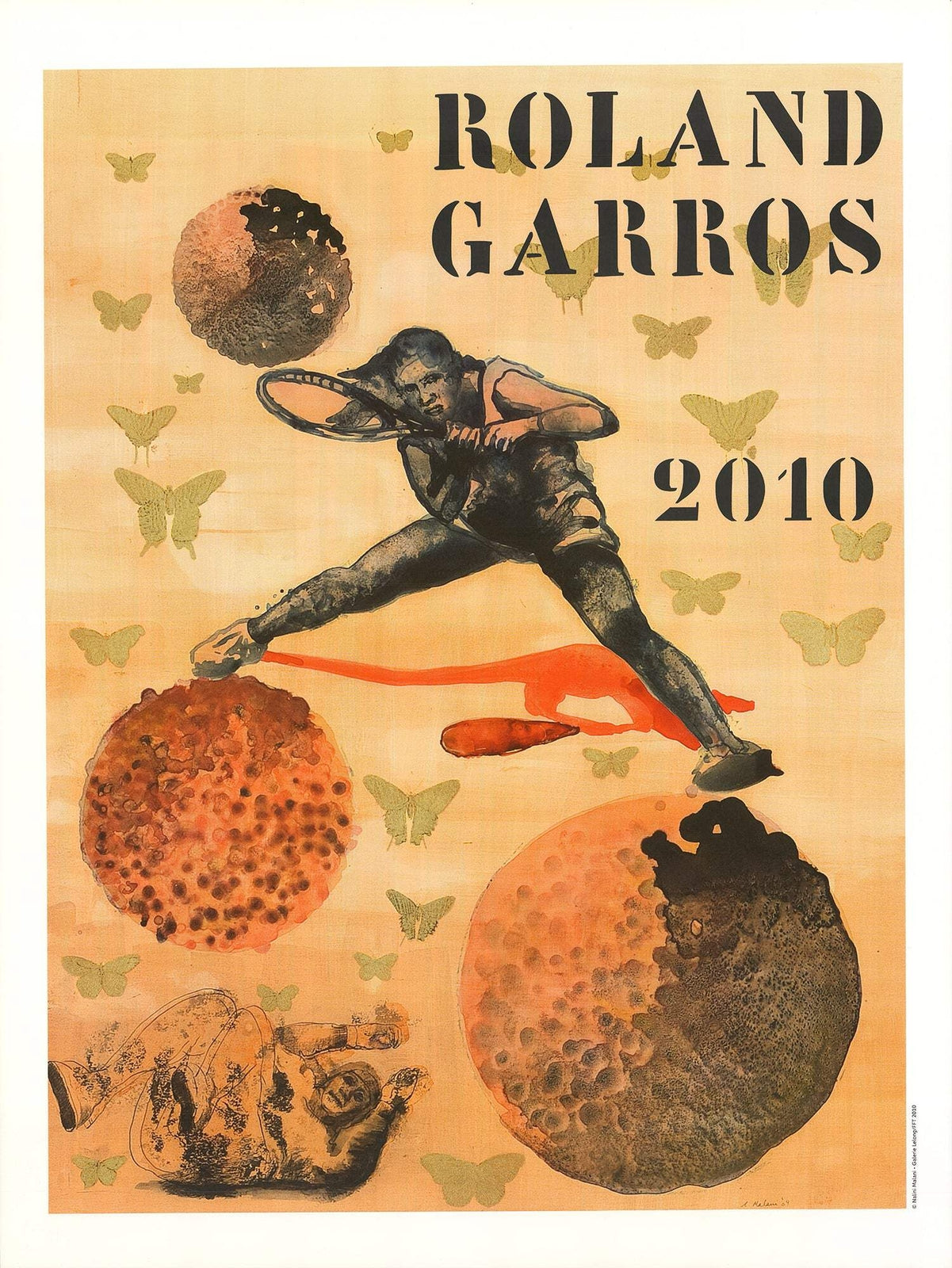 Nalini Malani Roland Garros French Open " Poster Contemporary
