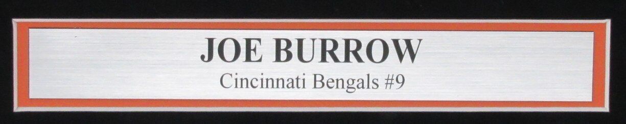 Joe Burrow Autographed 16X20 Photo Bengals Framed