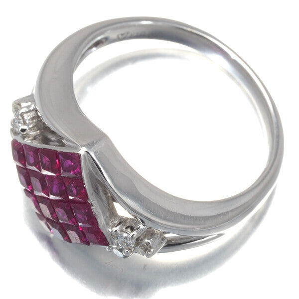 Verite Ring Ruby 1.00Ct Diamond 0.08Ct