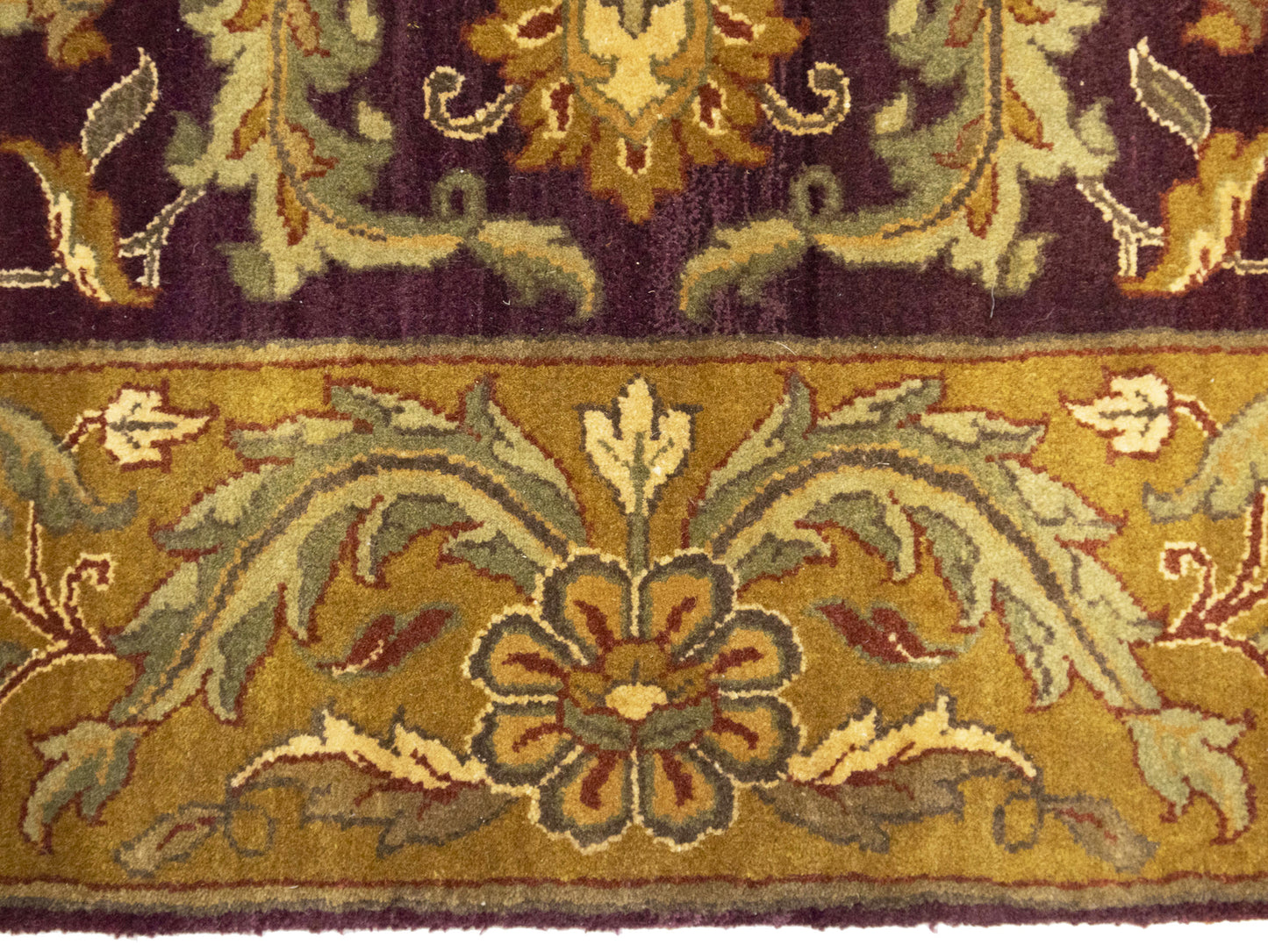 Handmade Thick Pile Oriental Rug Floral Style