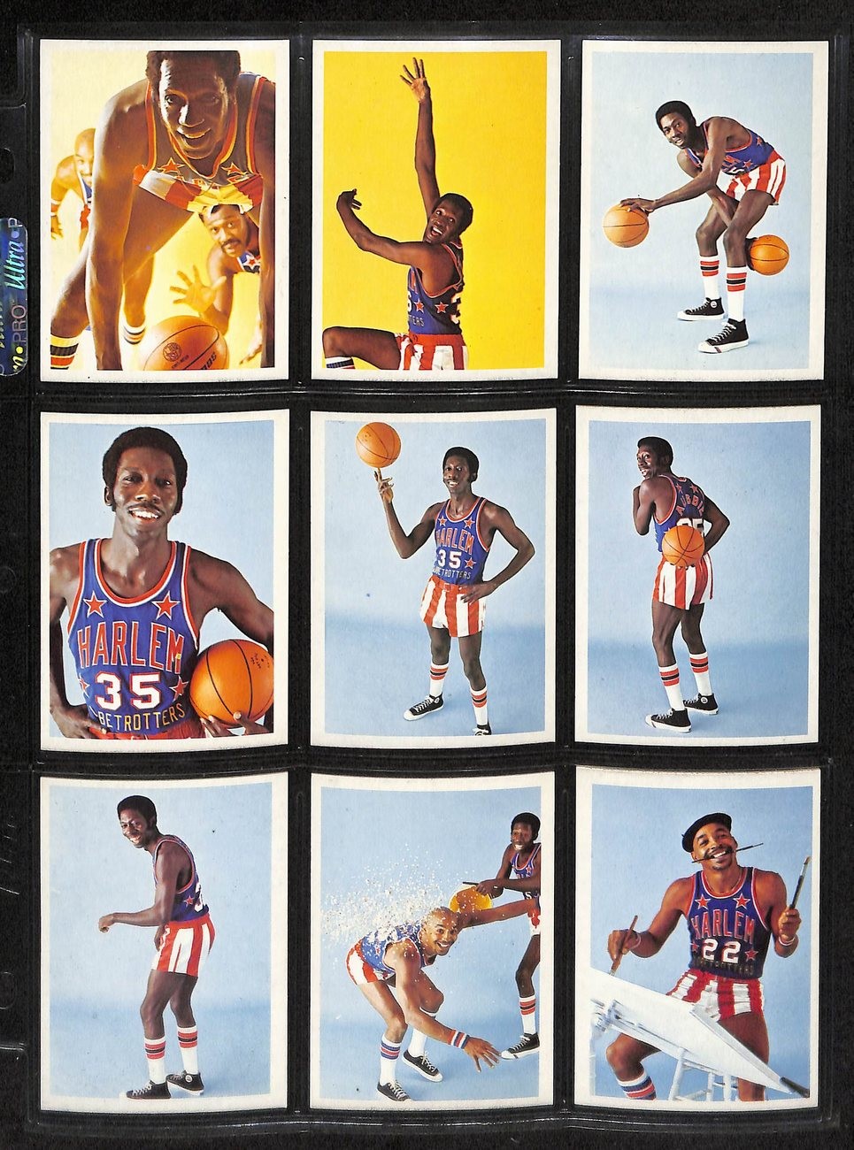 1971 Fleer Harlem Globetrotters Basketball Complete Set (84) 197411