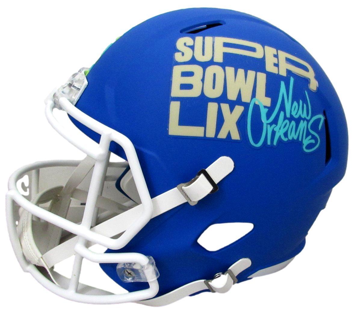A.J. Brown Signed Full Size Replica Sb Lix Blue