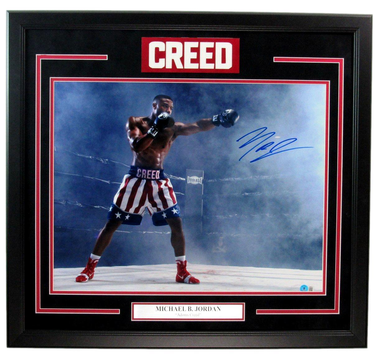 Michael B. Jordan Autographed 16X20 Photo "Creed"