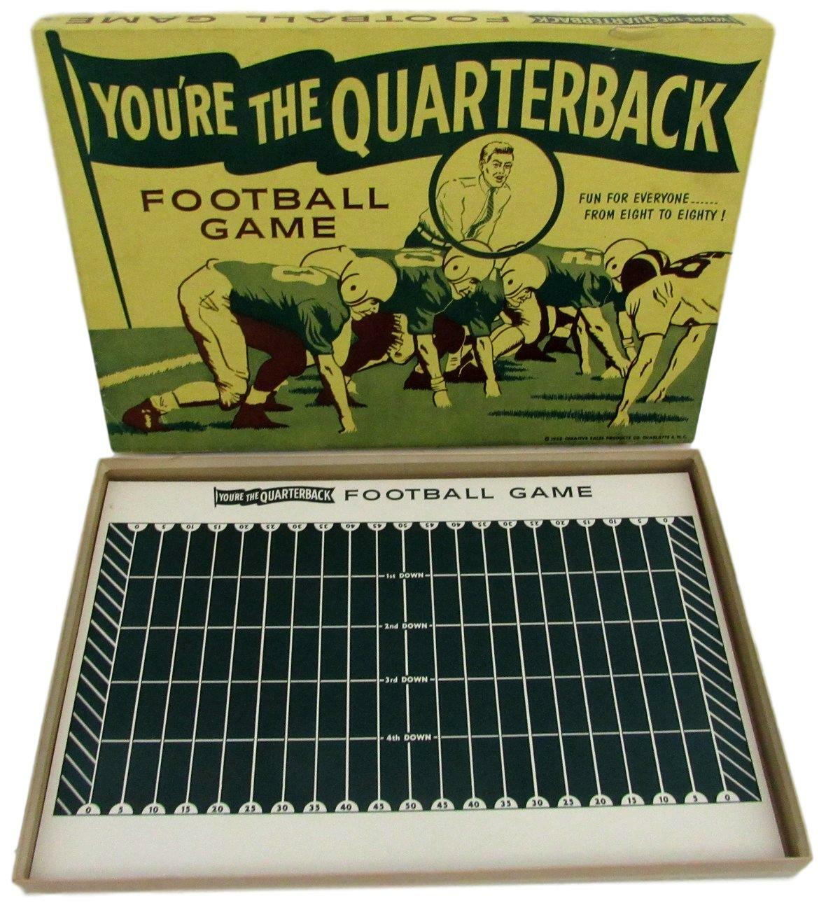 "You'Re The Quarterback" Football Board Game 1958