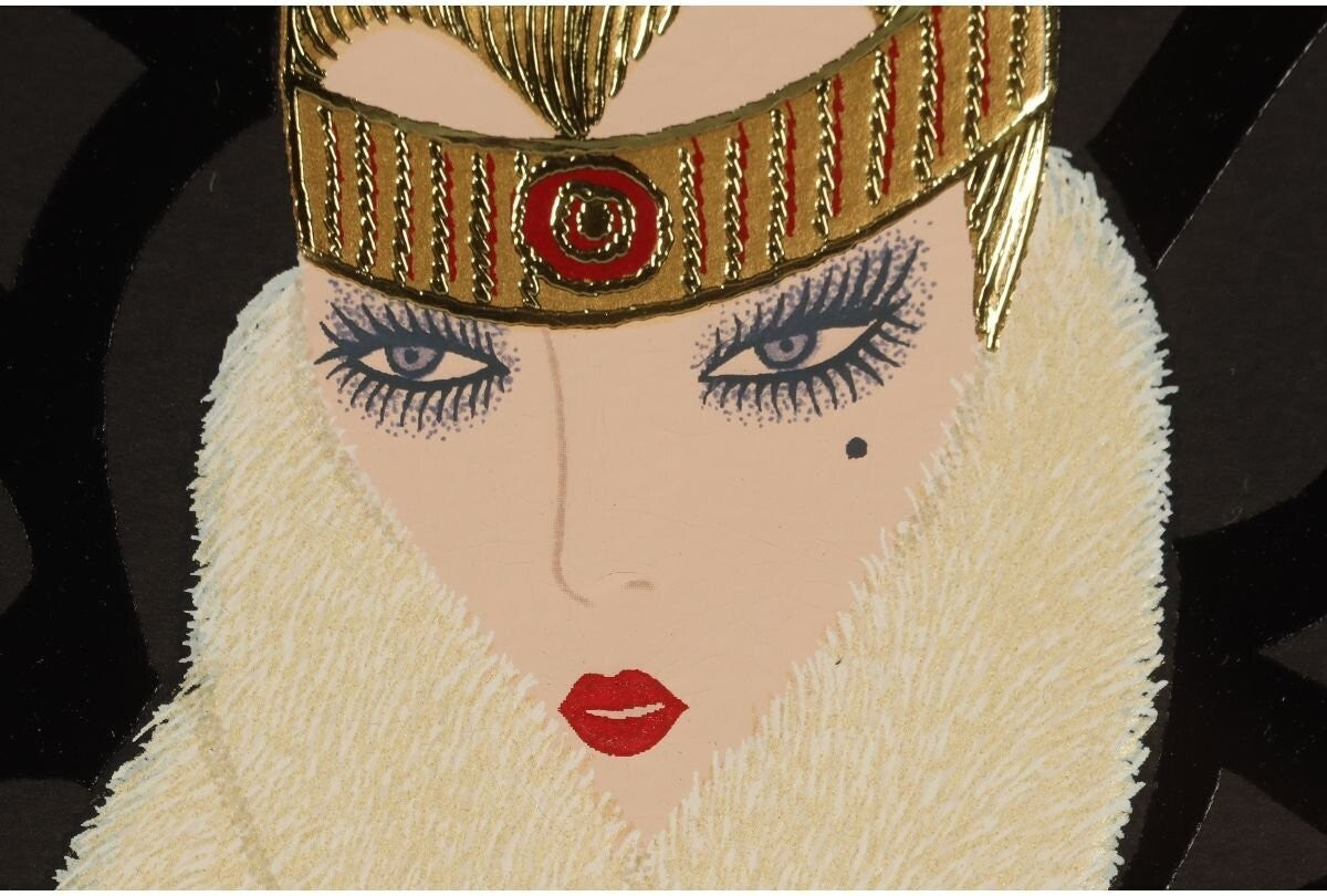 Erte "The Opera House" Embossed Color Serigraph