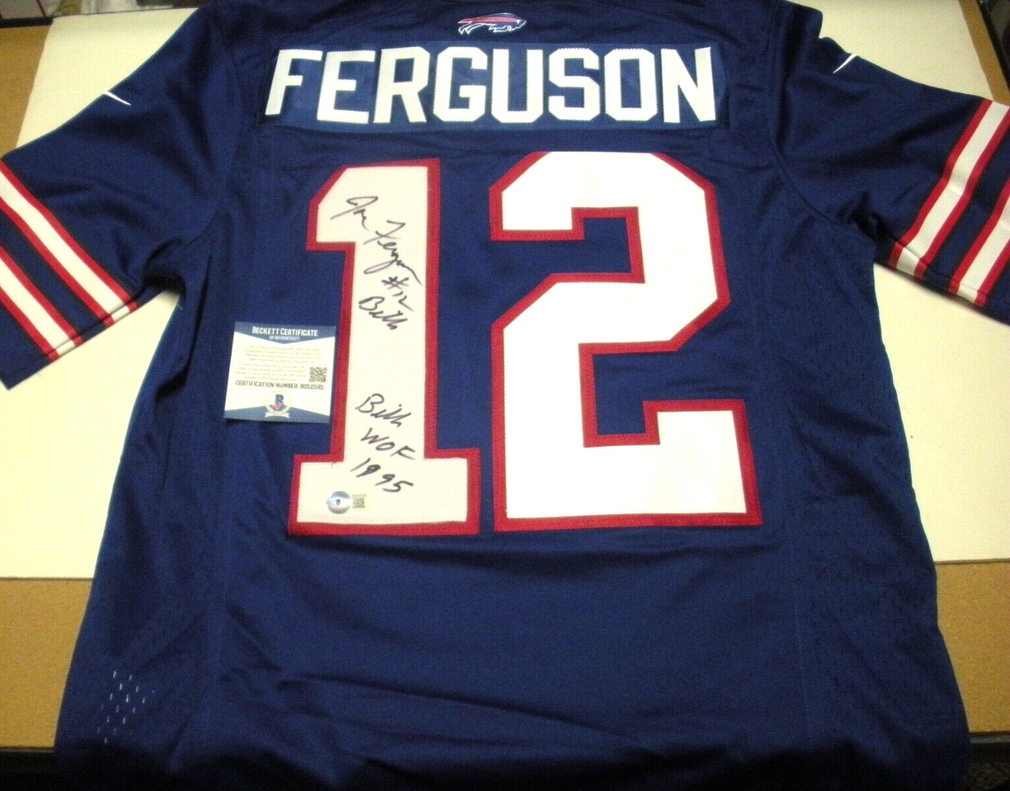Joe Ferguson Buffalo Bills 95 Beckett/Coa Signed
