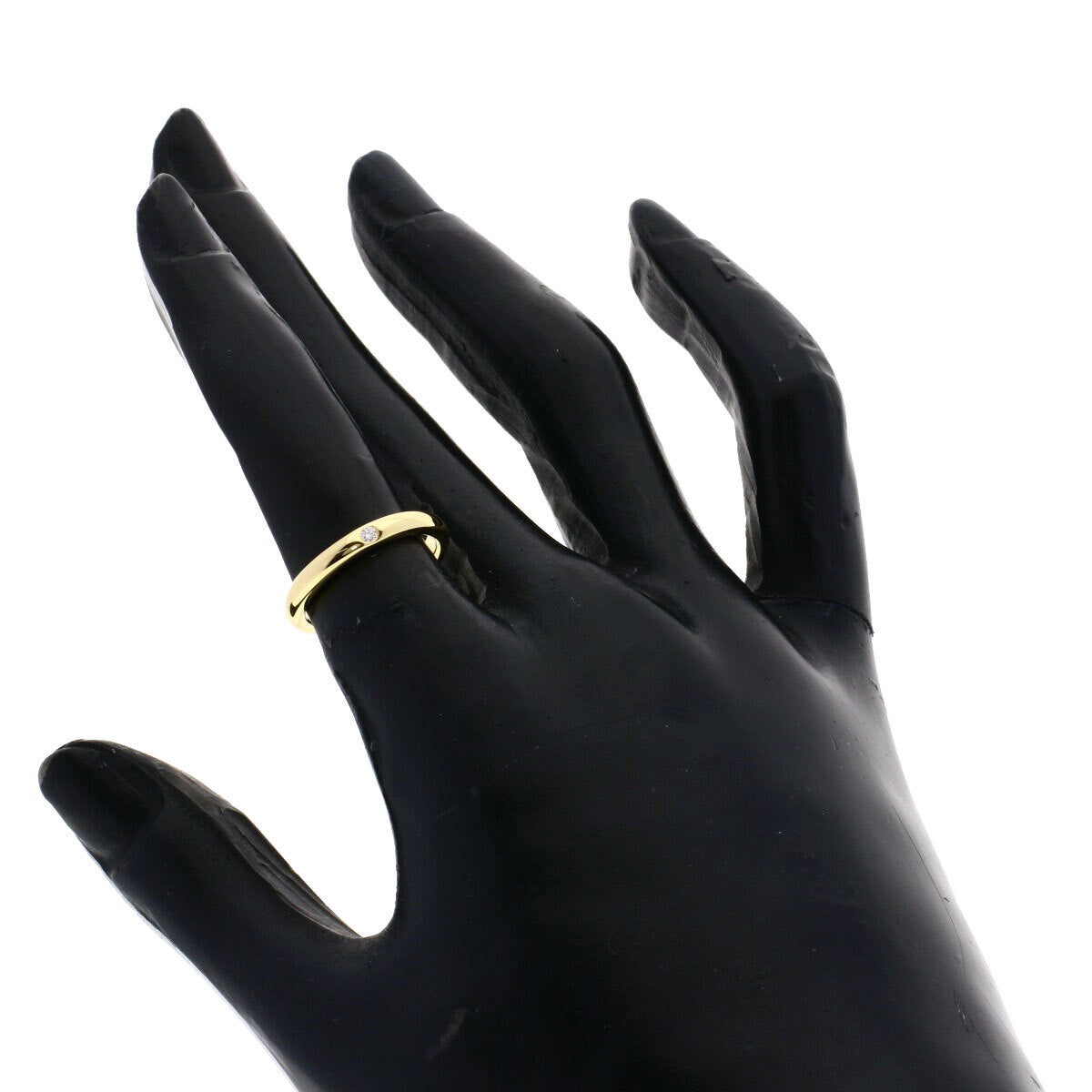 Tiffany&Co. Ring Stacking Band 1P Diamond K18