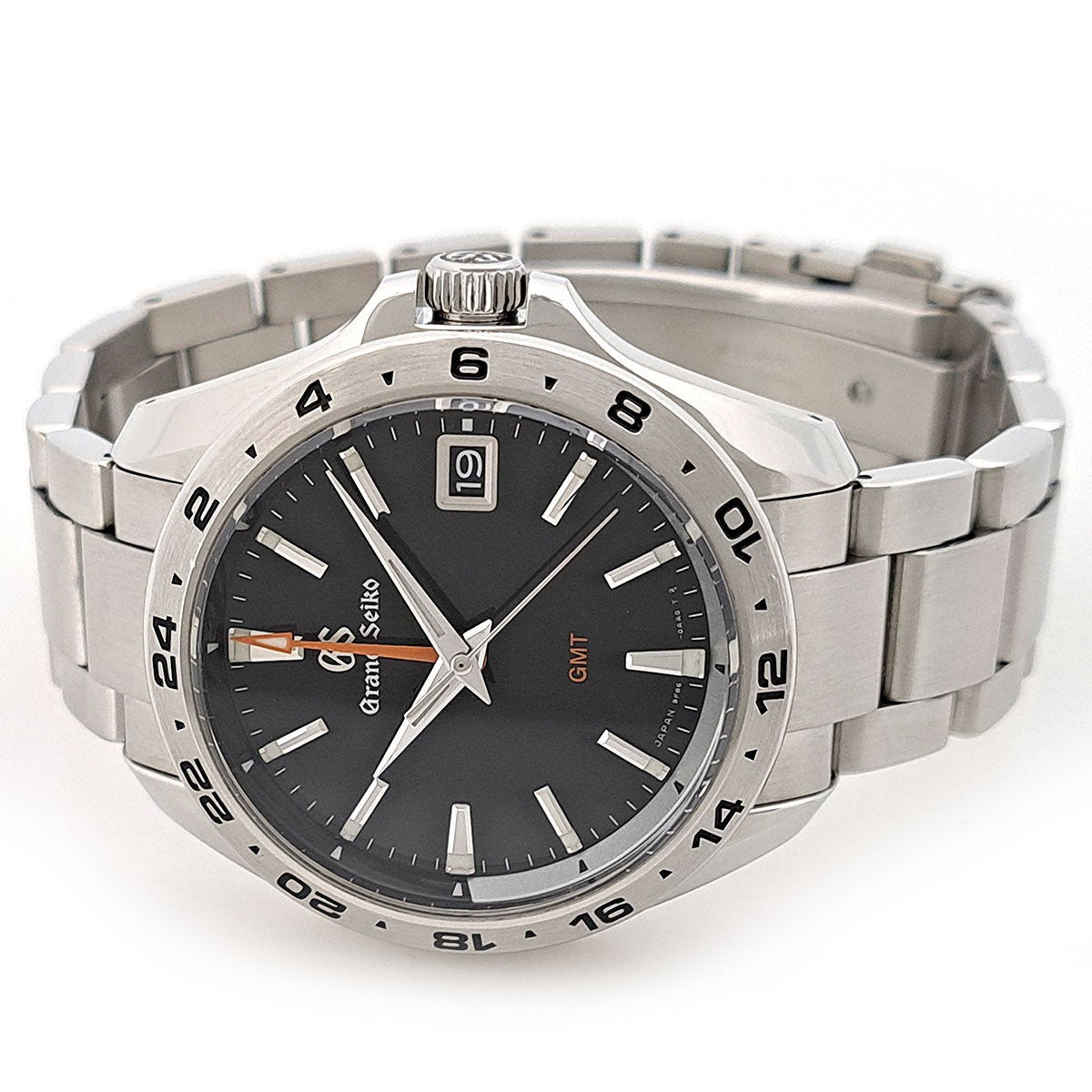 Seiko Grand Seiko Sports Collection Gmt Sbgn005 Black Men'S Used Watch #6212