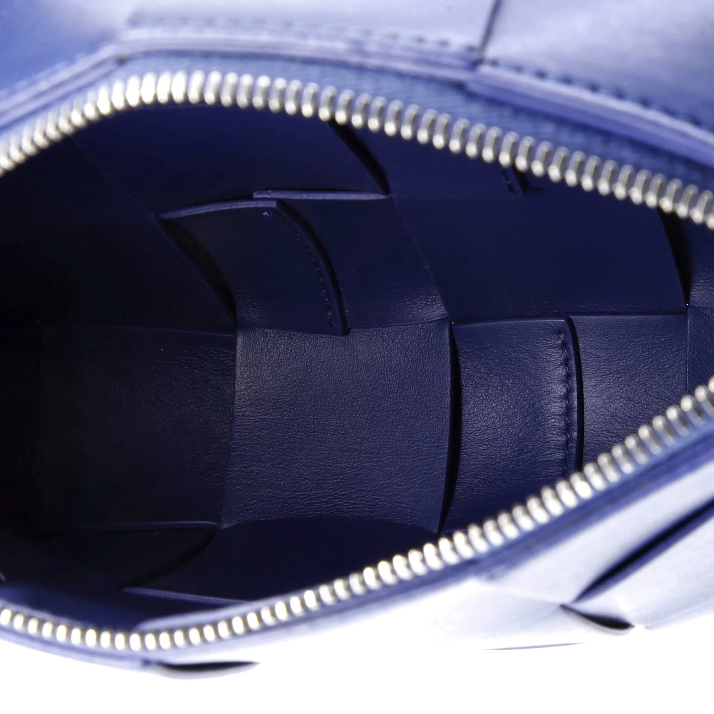 Bottega Veneta Cassette Camera Crossbody Bag Maxi Intrecciato Leather Small