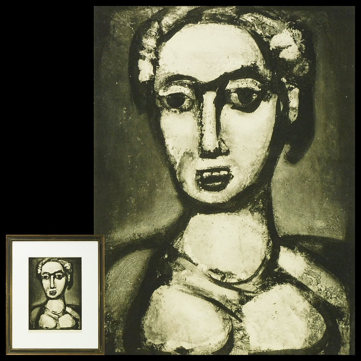 Georges Rouault "Devil Iv" From Fleurs Du Mal Etching & Aquatint 1920S Signed
