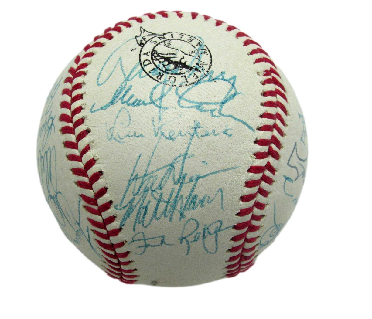 1993 Florida Marlins Signed By 28 Team Baseball