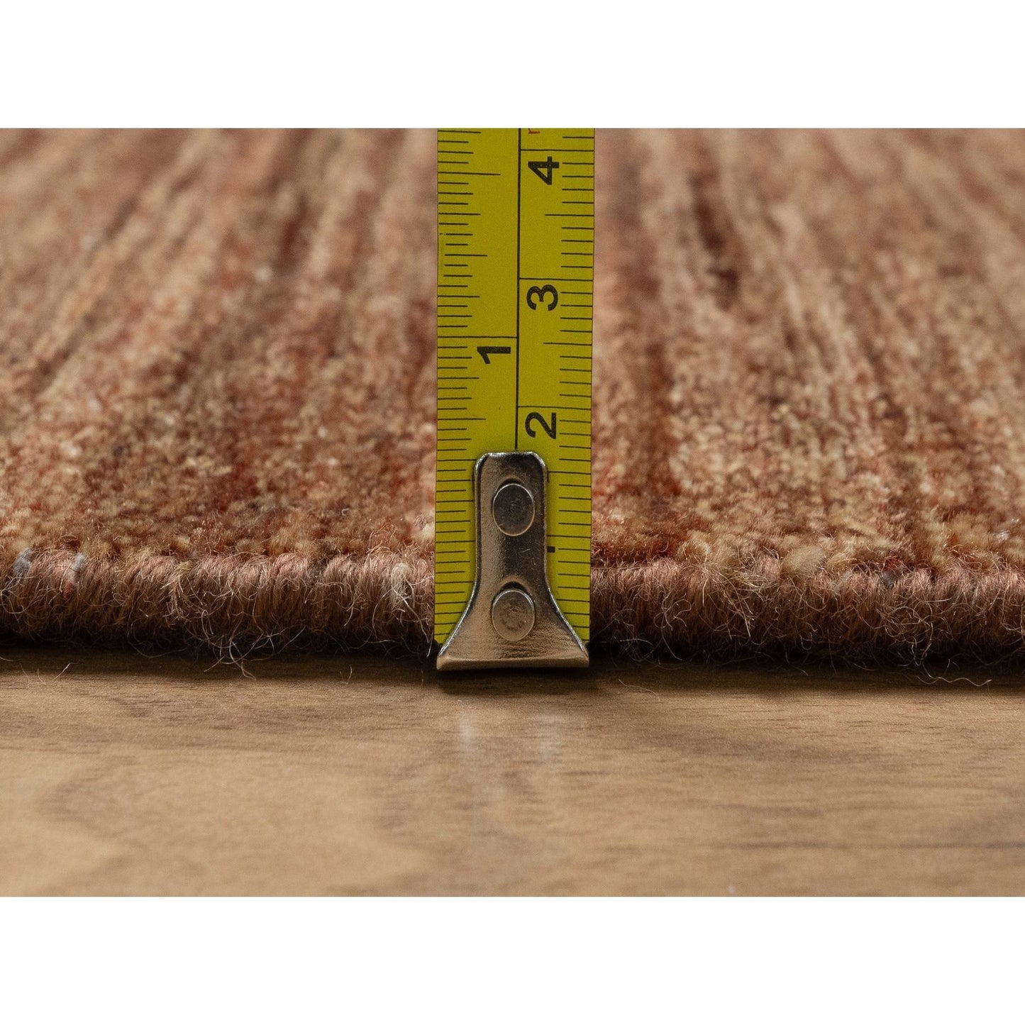 8'2"X10' Chocolate Brown Plain Solid Design 100% Wool Hand Knotted Rug