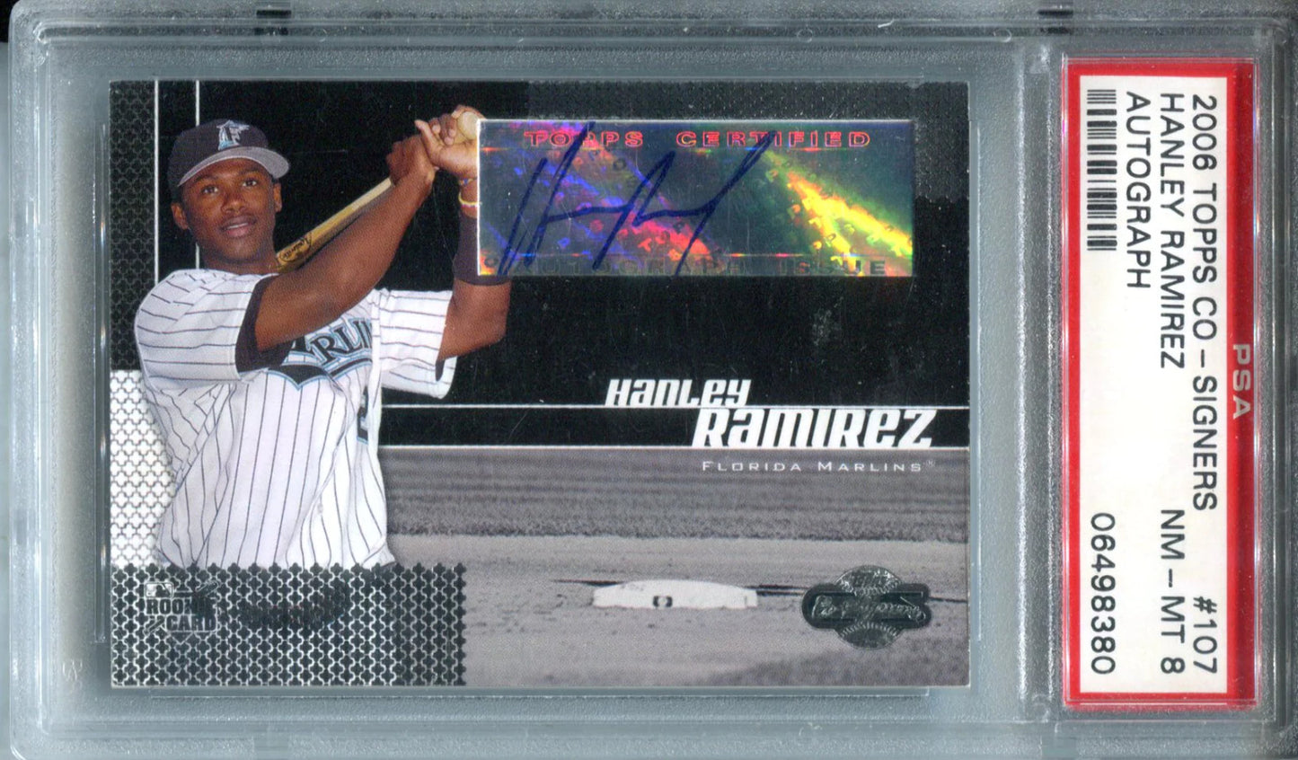 Hanley Ramirez 2006 Topps Cosigners Rookie Card (PSA)