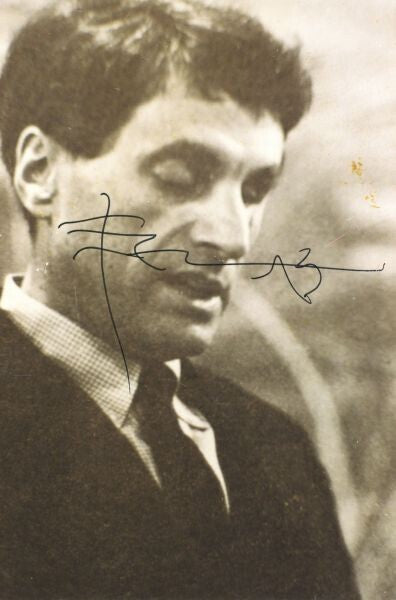 Iannis Xenakis Signed Photo Print With Reverse