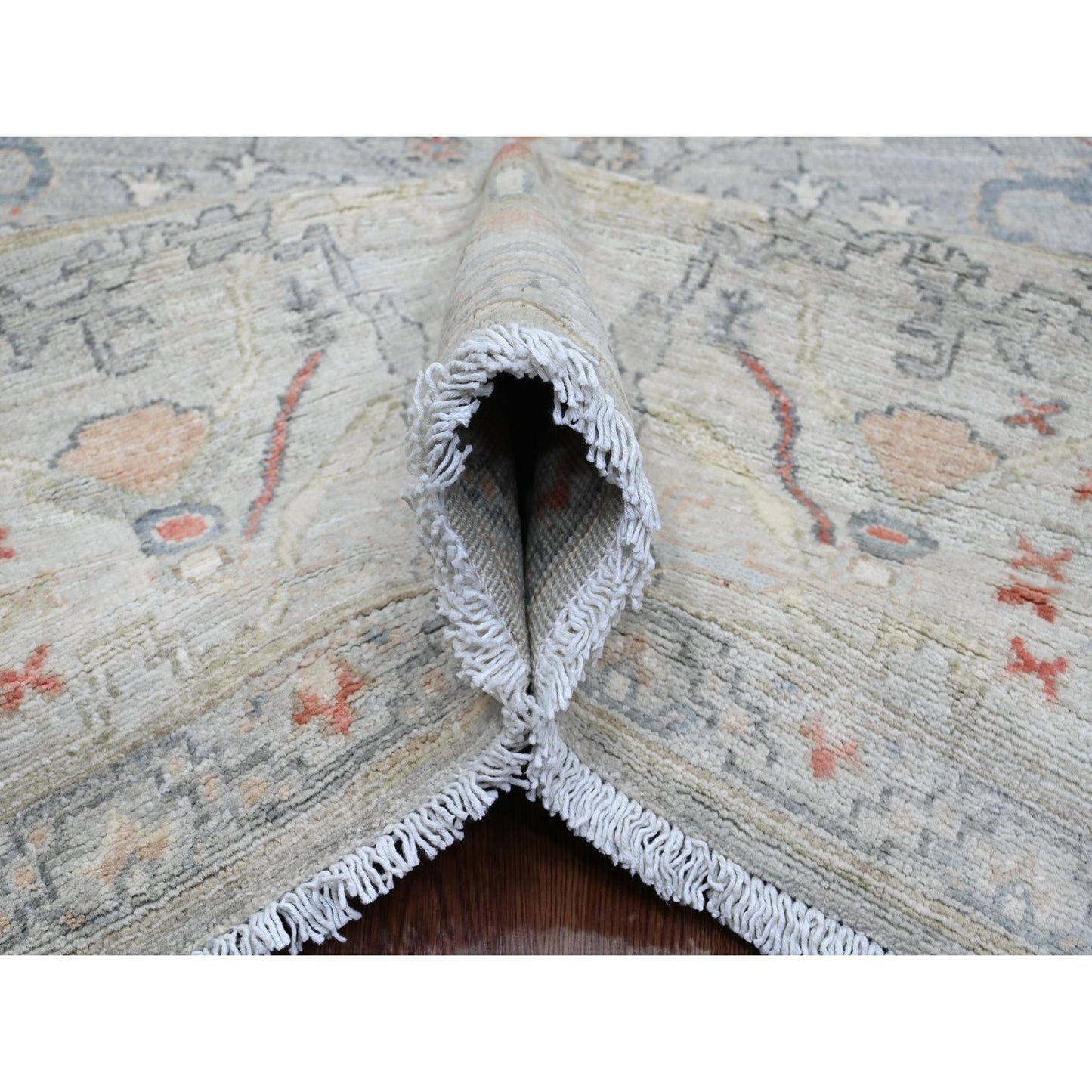 8'1"X9'10" Gray Bijar Garus Design Hand Knotted High Mountain Wool Rug