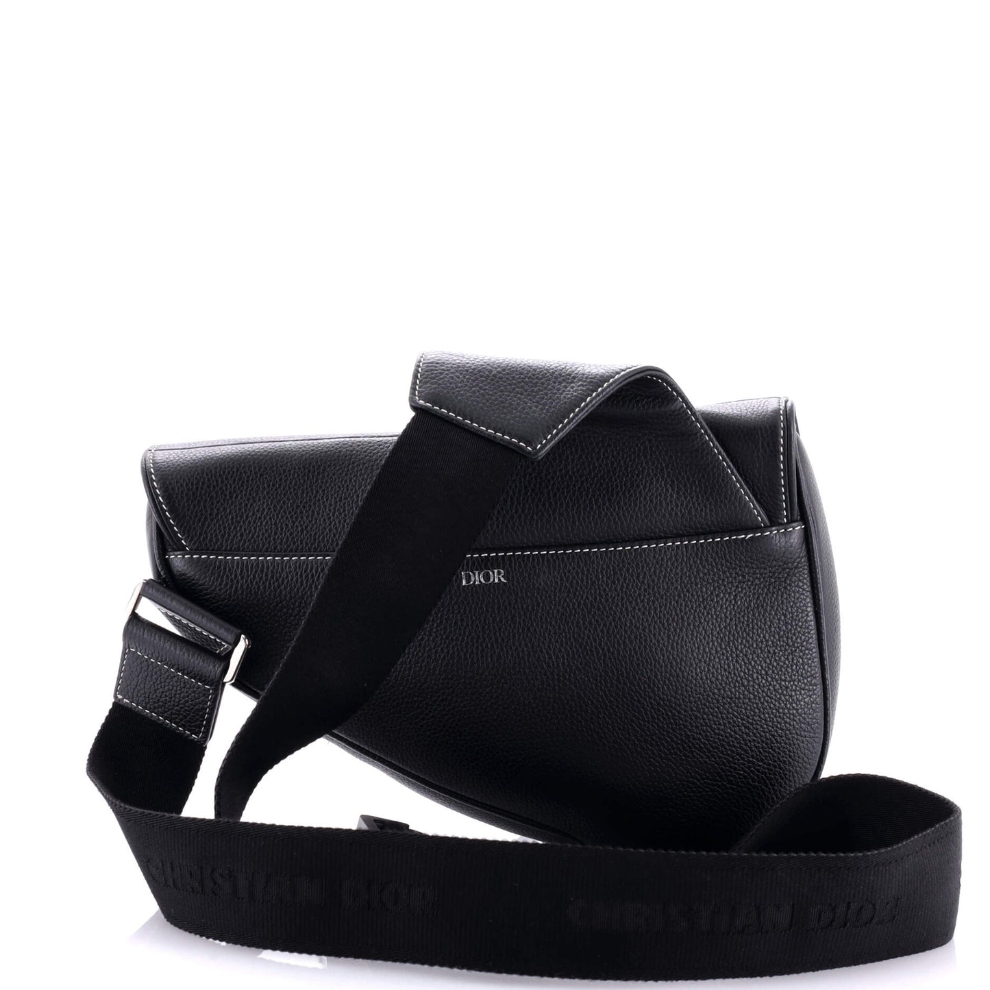 Christian Dior Shawn Stussy Saddle Crossbody Bag Leather With Applique