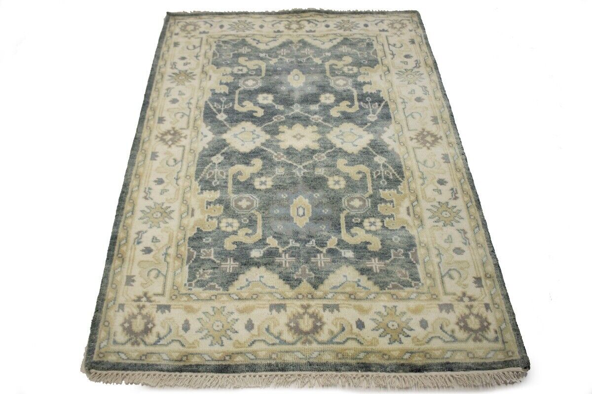 4X6 Ft Handmade Oriental Rug Floral Classic