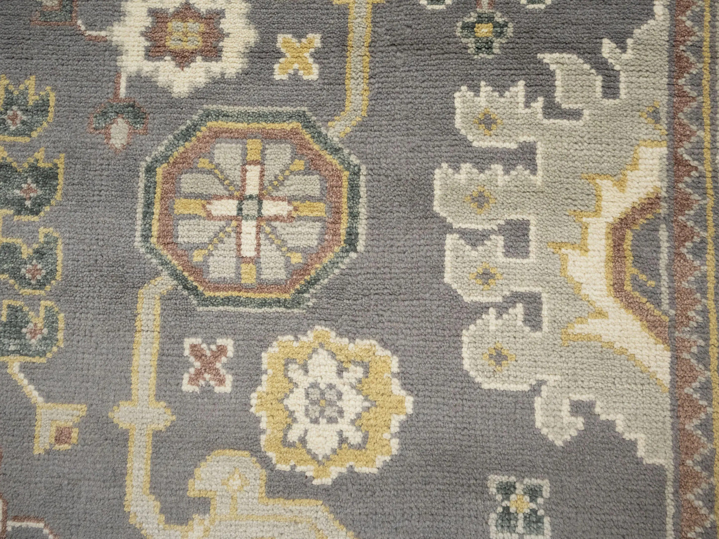Handmade Floral Oushak Chobi 9'5X12'0 Ft Oriental
