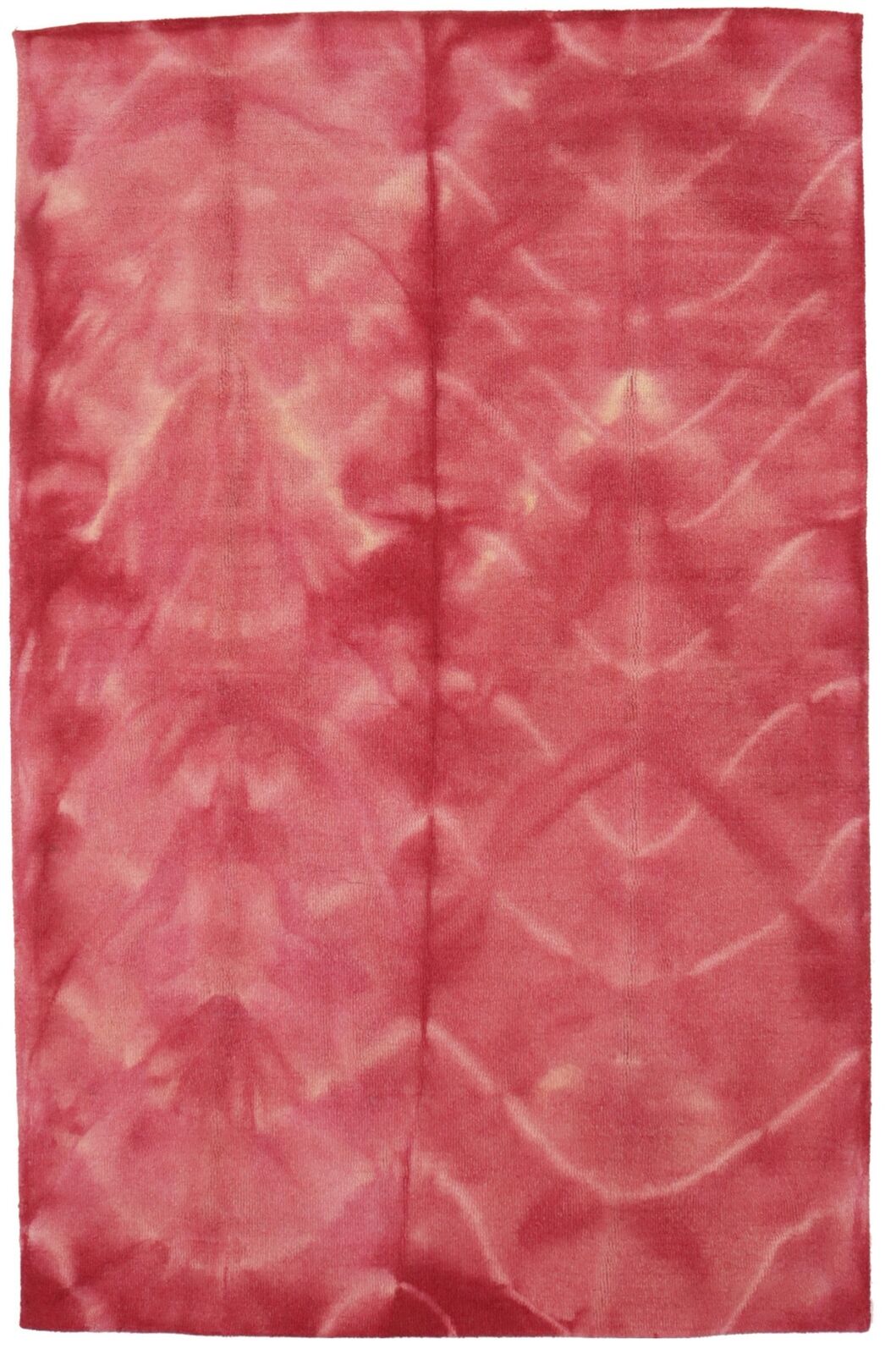 Tie-Dye Abstract Design Blush 5X8 Hand-Tufted