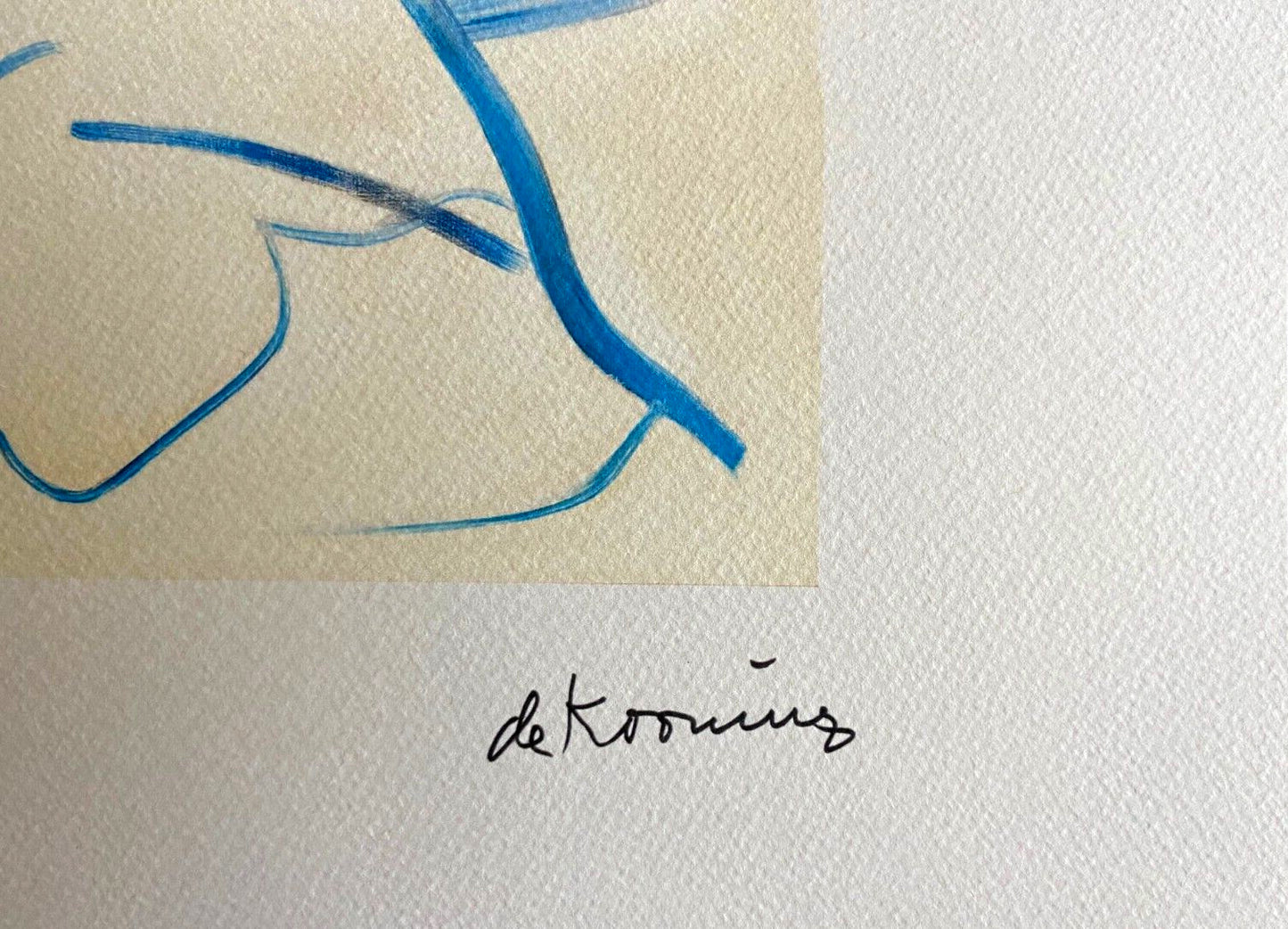 Willem De Kooning Lithograph Guggenheim Museum