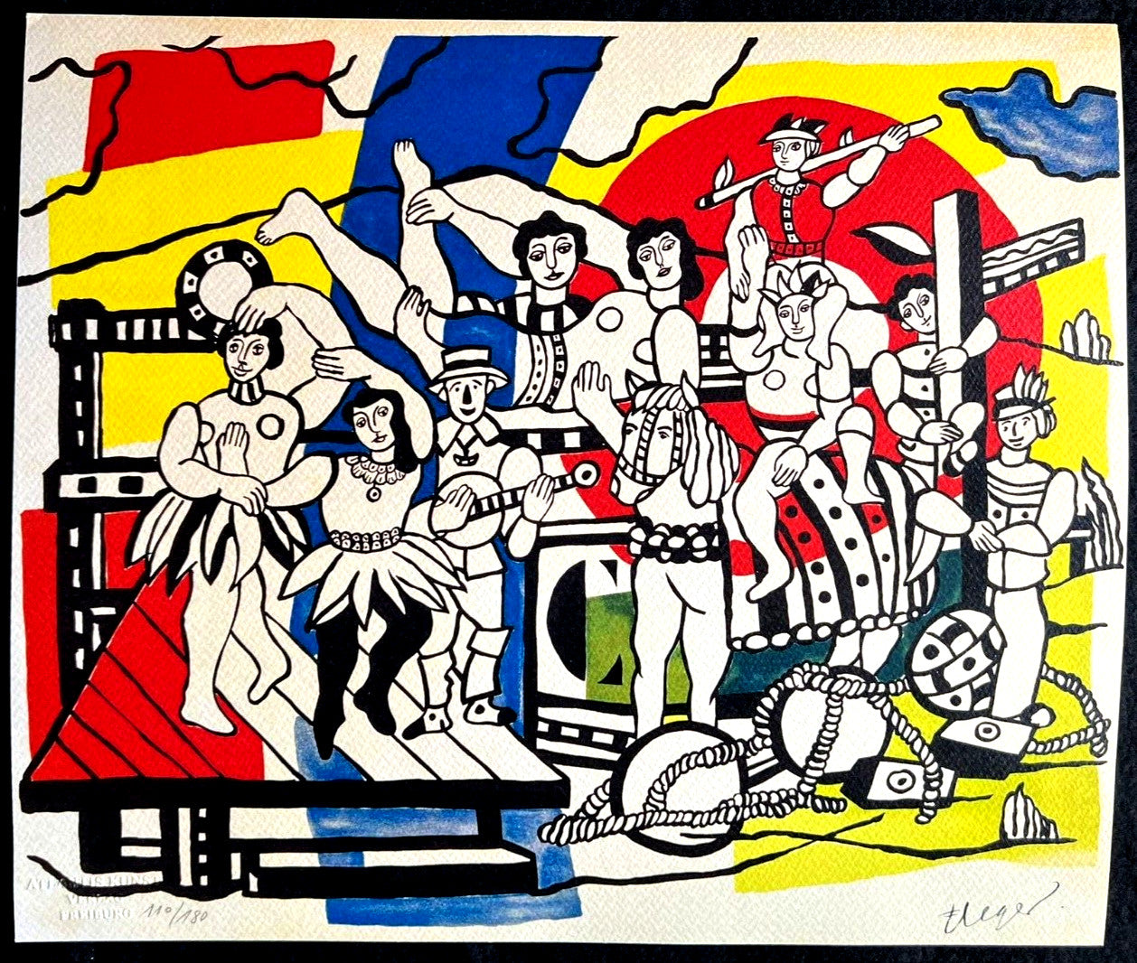 Fernand Lger Lithograph Coa Numbered Signature
