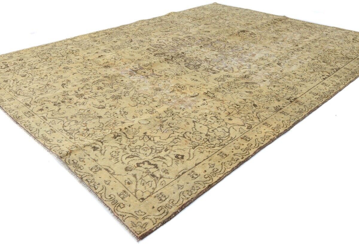 Hand-Knotted Antique Oriental Rug Distressed