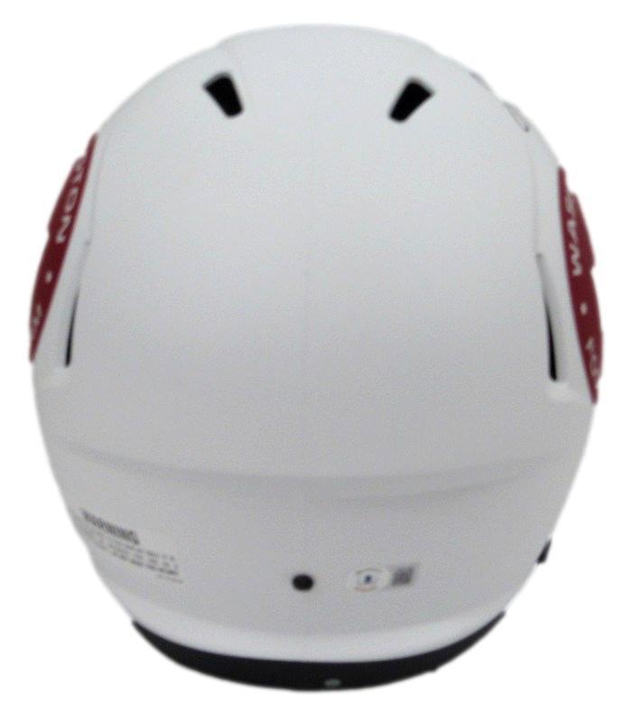 John Riggins Hof Autographed Full Size Lunar Replica Helmet Washington Beckett